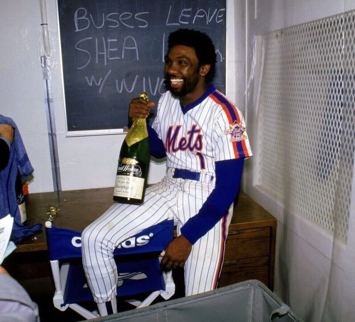 Bleachers Sports Music Framing Mookie Wilson Signed New York Mets Jersey 1986 World Series Champions Inscript Steiner COA Framed